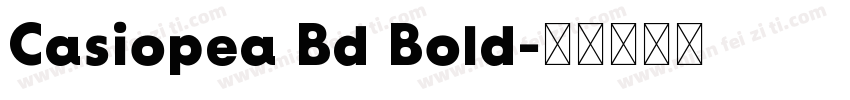 Casiopea Bd Bold字体转换